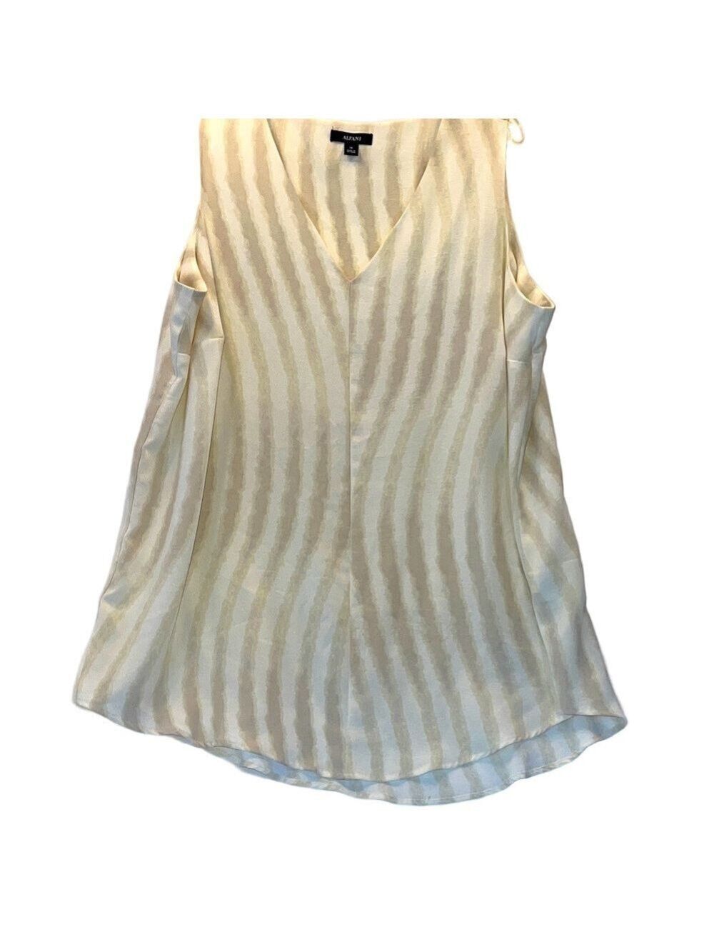 Alfani V-Neck Striped Blouse, Size 1X